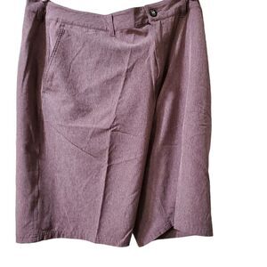 BKE Hybrid Athletic Shorts Maroon Stretch Men's 36